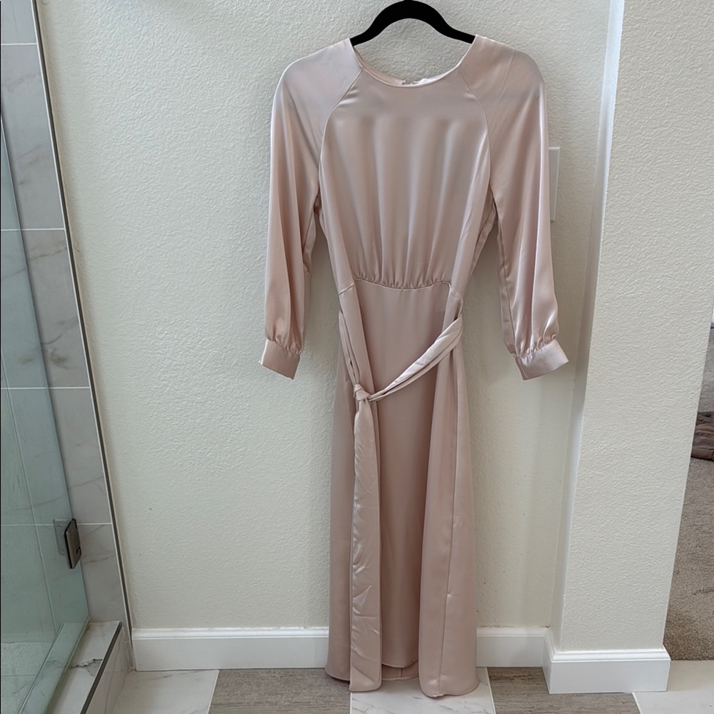 Elegant Blush Pink Women's Dress